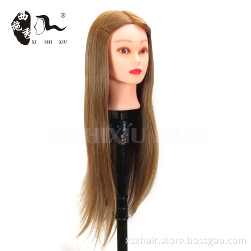 female natural hair hairdressing training mannequins head